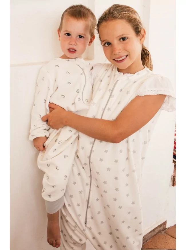 Saco de dormir con mangas extraíbles para bebé, ropa de dormir