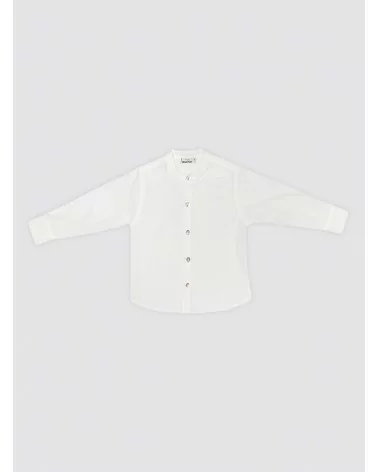 Camisa Blanca Cuello Mao