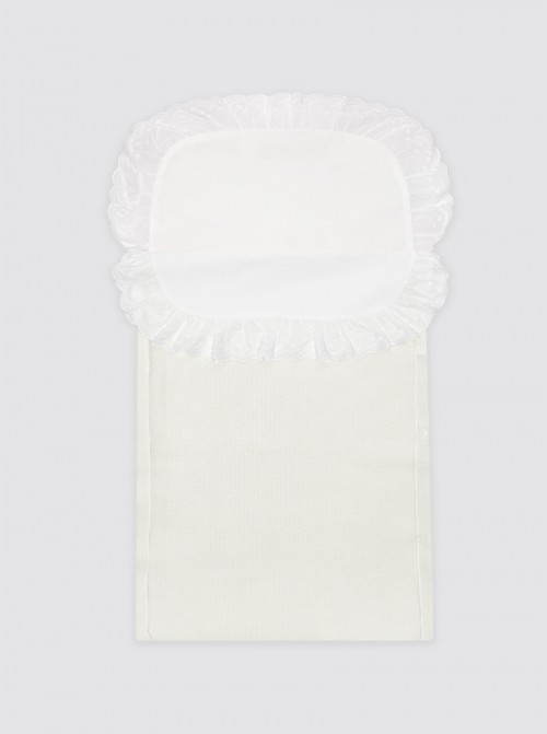 Saco de algodón con sábana blanco roto