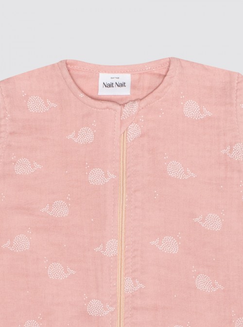 Pijama Burbuja Bambula Ballenas Rosa