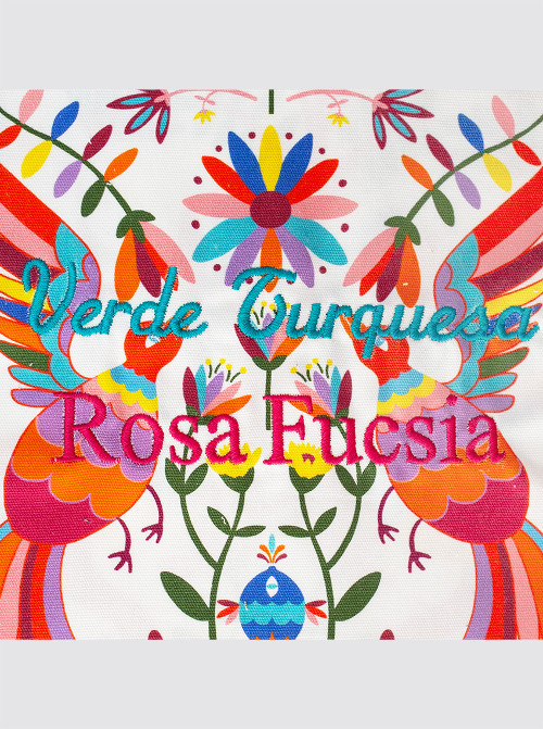 Otomi Colores Turquesa/Rosa